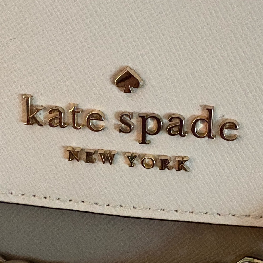 Kate Spade Carson Crossbody Bag Grey Black Convertible Chain Strap Colorblock - Picture 4 of 12